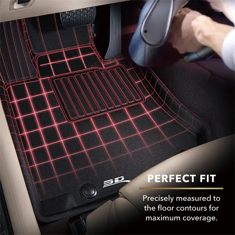 3D Maxpider Kagu 2Nd-Row Floor Mats – Black, For 2012–2018 Mercedes-Benz Gle, Gls & Ml-Class 2