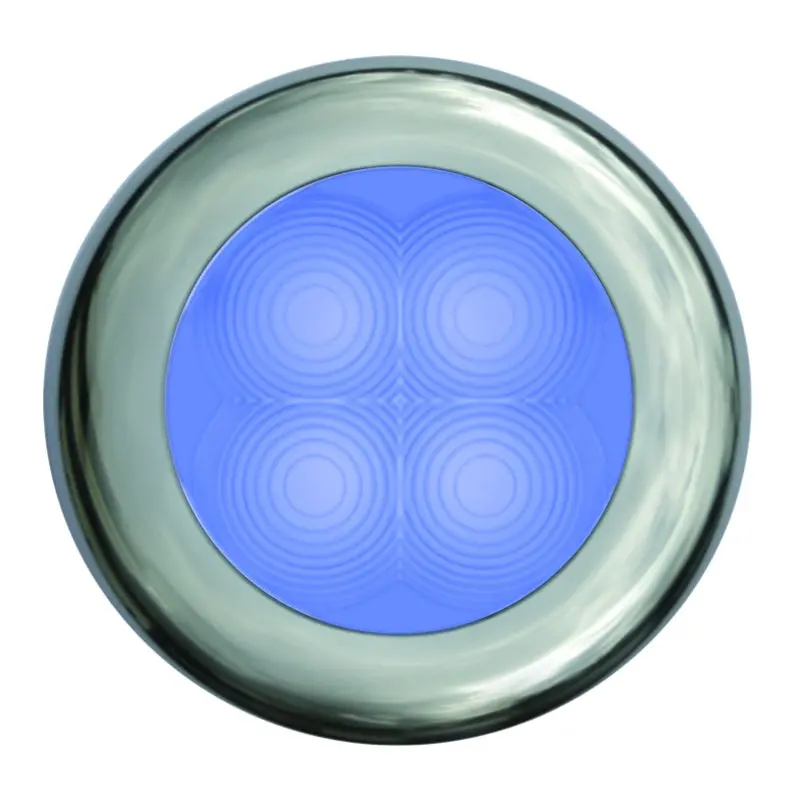 Hella Round Blue Courtesy Lamp With Stainless Steel Rim – Dual-Light Md12 Model 1