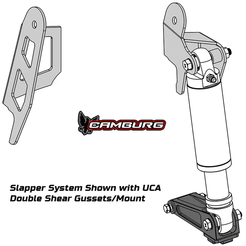 Camburg Front Bump Stop Mount Kit For 2005–2023 Toyota Tacoma – Includes Uca Gussets Only 1