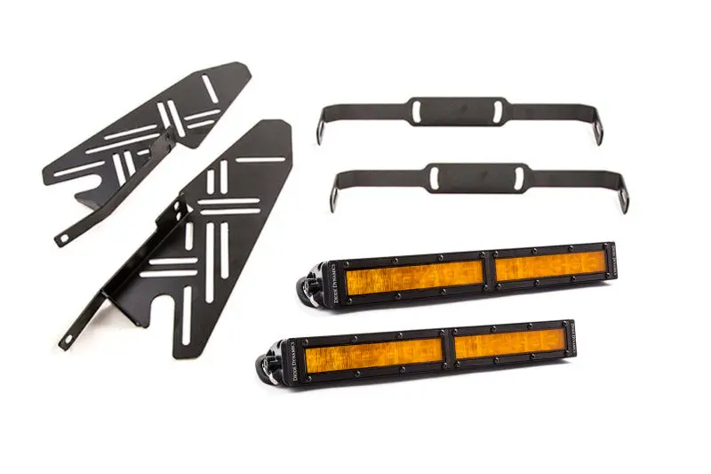 Diode Dynamics Ss Fog Light Kit – Amber Wide Beam, 12" Bar, For 2017–2019 Ford Raptor 1