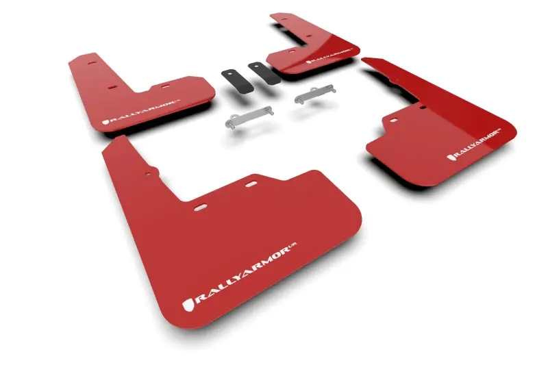 Rally Armor 2022 Subaru Wrx Red Ur Mud Flap W/ White Logo 1