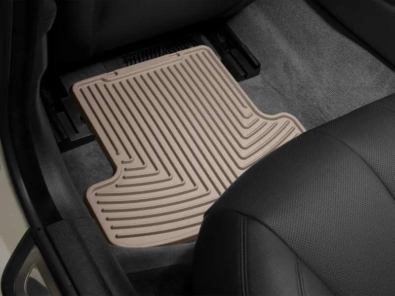 Wt Rubber Floor Mats – Front Row, Tan Color, Heavy-Duty All-Weather Protection 1