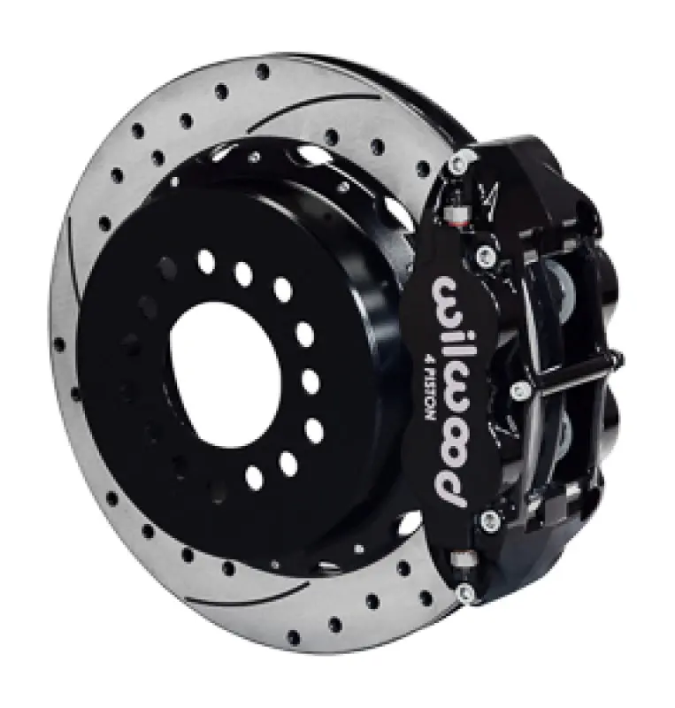 Wilwood Narrow Superlite 4R Rear Brake Kit – 14" Drilled Rotors, Designed For G-Body Cars With 2.62" Axle Offset 1