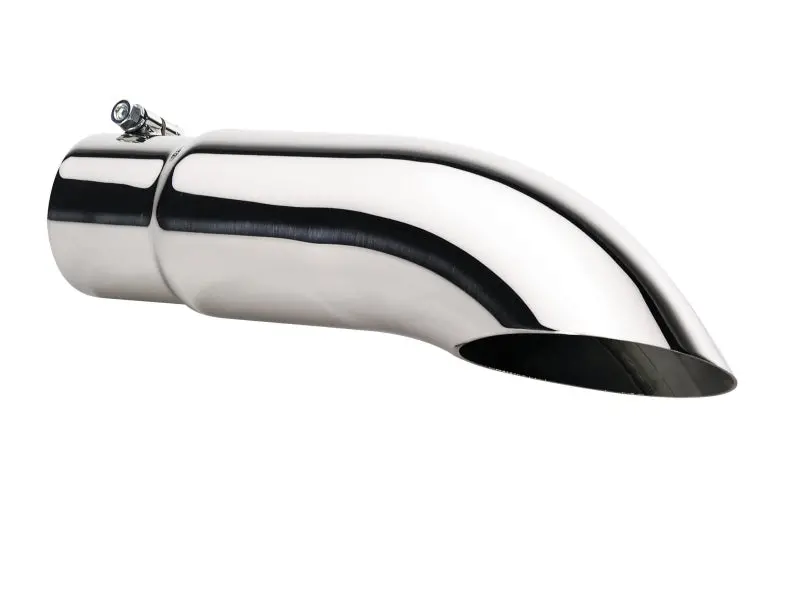 Gibson Stainless Steel Turn-Down Slash-Cut Exhaust Tip – 4" Outer Diameter, 3.5" Inlet, 12" Length 1