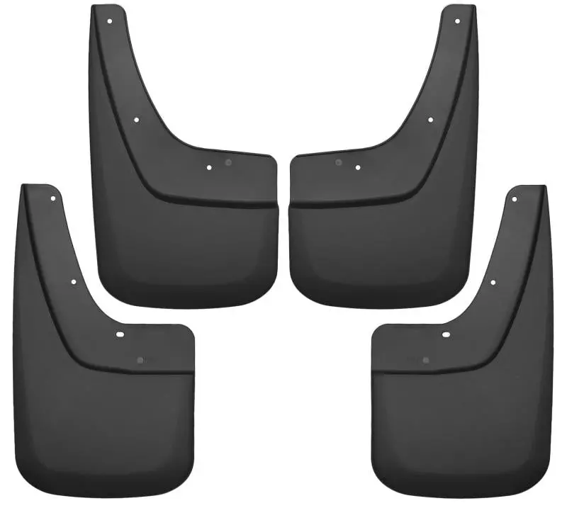 Husky Liners Custom-Fit Mud Guards For 2014–2017 Gmc Sierra 1500 And 2015–2016 Sierra 2500 Hd (Front & Rear, Black) 1