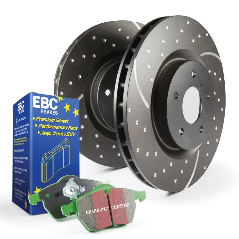 Ebc Greenstuff Street-Performance Brake Kit – S10 Pads And Gd Drilled Rotors 1