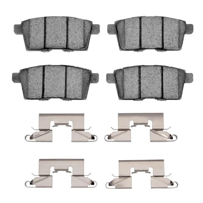 R1 Semi-Metallic Rear Brake Pad & Hardware Kit For 2007–2015 Ford Edge 1