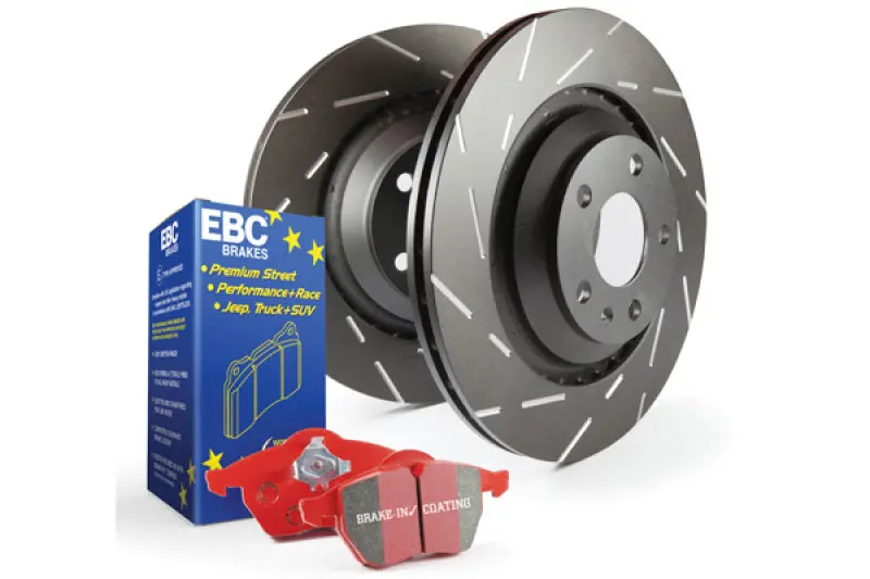 Ebc Redstuff High-Performance Brake Kit – S4 Pads + Usr Drilled & Slotted Rotors 1