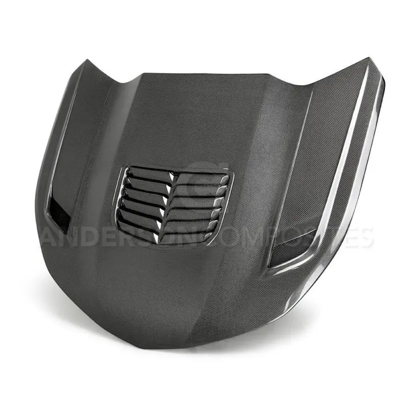 Anderson Composites Double-Sided Carbon Fiber Hood For 2016–2019 Chevrolet Camaro – Type-T2 Style 1