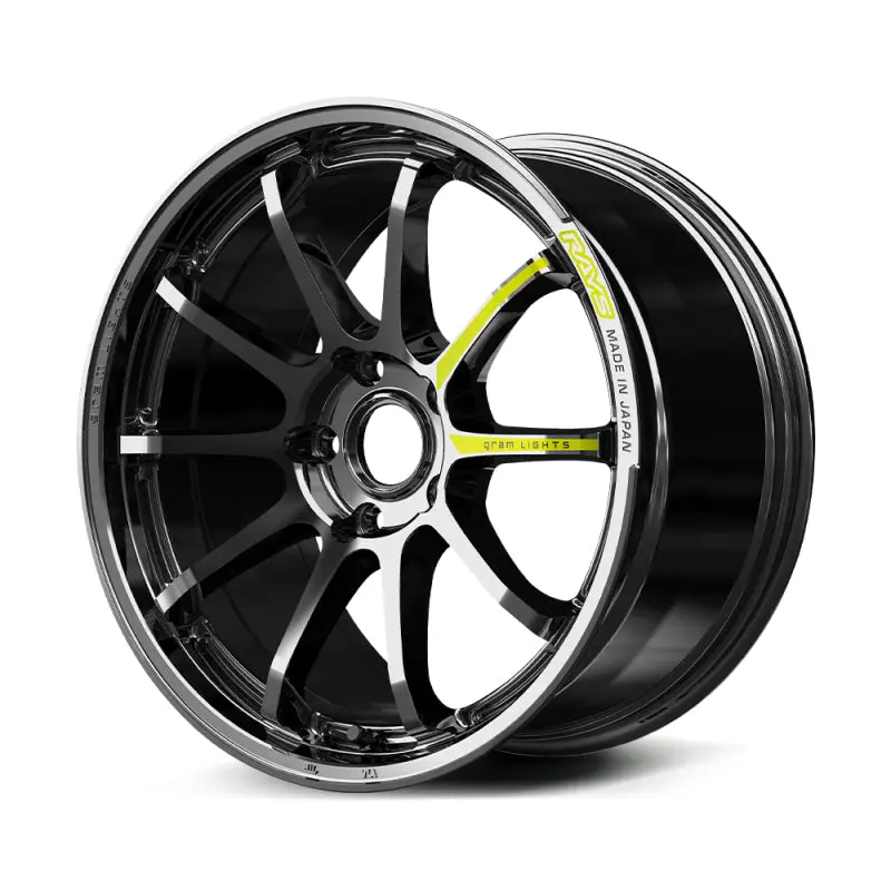 Gram Lights 57Nr Limited Edition 19×8.5″ +45 Offset Wheel – 5×100 Bolt Pattern, Black Metal Coat Finish 1