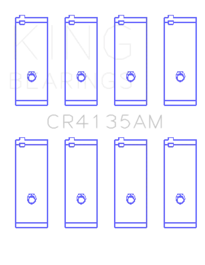 King Rod Bearing Set – Oversize +1.0 Mm For Toyota 5S-Fe 2.2L Dohc Engine (1985–2001) 1