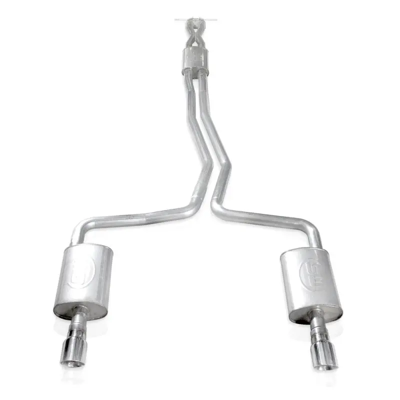 Stainless Works Cat-Back Exhaust System For 2010–2018 Ford Taurus Sho (3.5L Ecoboost V6) – 2.5-Inch Diameter, Chambered Mufflers, X-Pipe Design 1