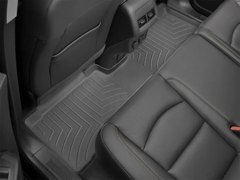 Weathertech Rear Floor Liners For 2020–2024 Audi Q7 – Black (Excludes Models With 2Nd-Row Retention System) 1
