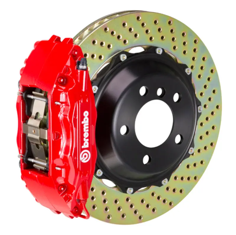 Brembo Gt Big Brake Kit – Front Drilled Rotors (355X32 Mm) & 6-Piston Calipers For 2004–2017 Subaru Wrx Sti 1