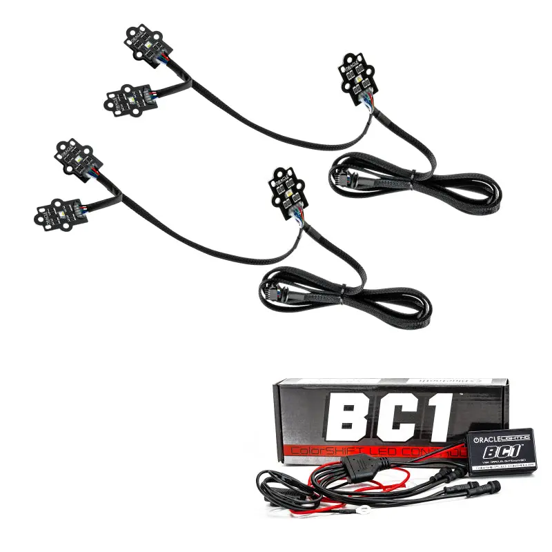 Oracle Colorshift Rgb+W Led Headlight Drl Upgrade Kit For 2019–2021 Gmc Sierra 1500 With Bc1 Controller 1