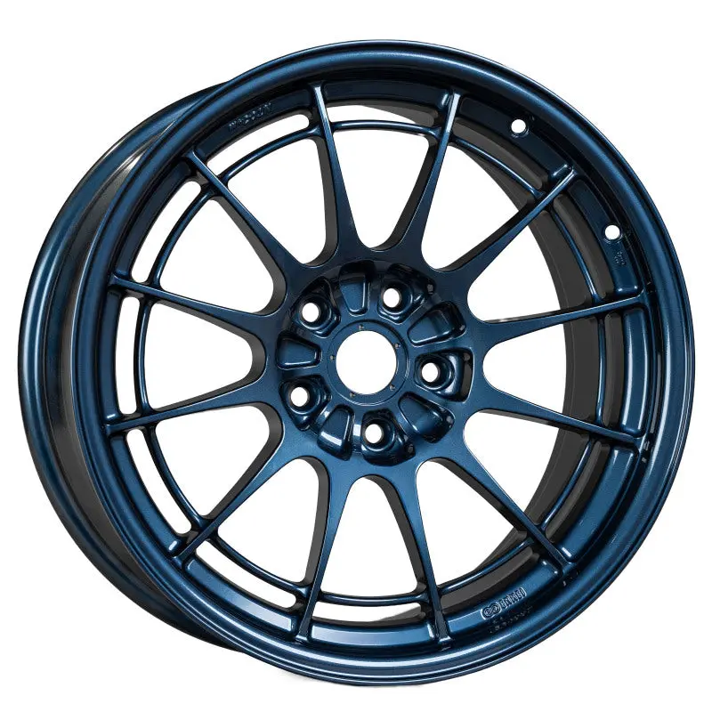 Enkei Nt03+M Forged Alloy Wheel – 18X9.5", 5X114.3, +40Mm Offset, 72.6Mm Bore, Misty Blue Finish 1