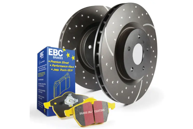 Ebc Yellowstuff Track-Optimized Brake Kit: S5 Pads + Gd Rotors 1