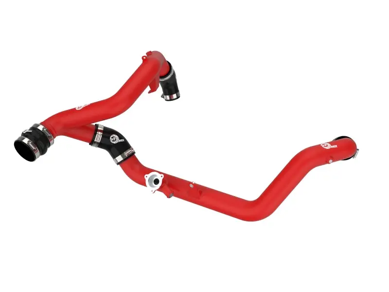 Afe Bladerunner Hot Charge Pipe – 2.25-Inch Aluminum, Black Anodized, For 2020–2023 Ford Explorer & Explorer St (Red Accent) 1
