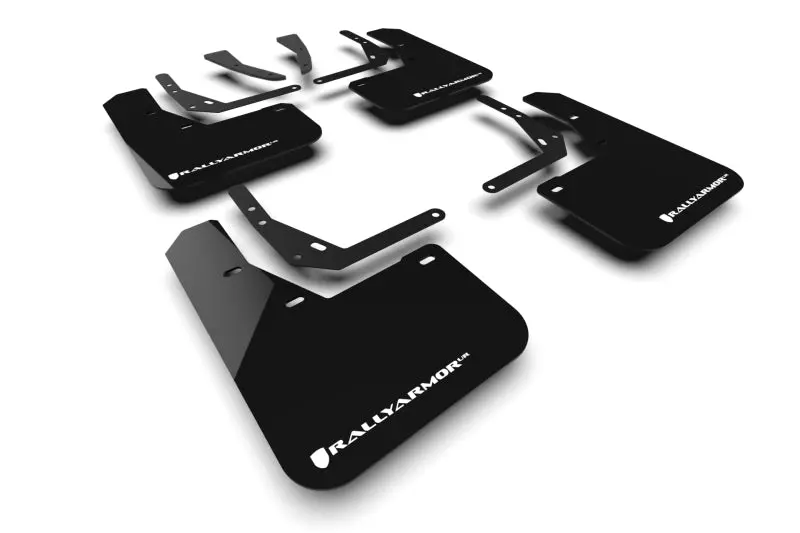Rally Armor Black Ur Mud Flaps With White Logo – 2024 Hyundai Kona Ev 1