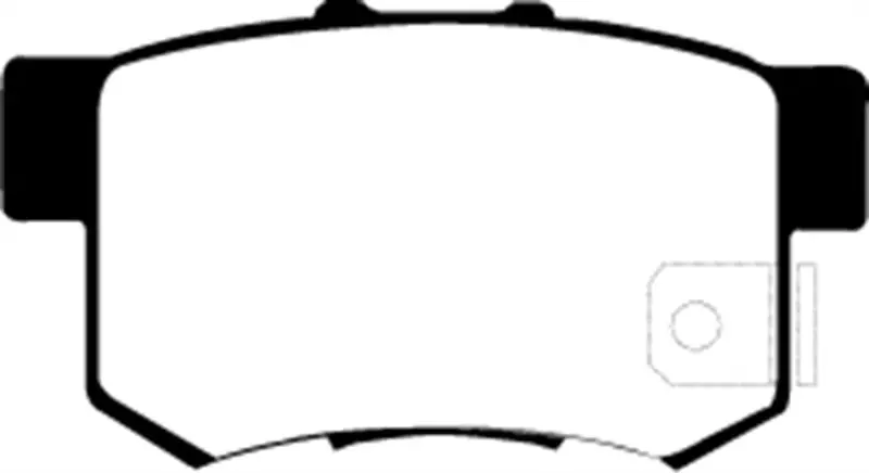 Ebc Greenstuff Rear Brake Pads For 2010–2012 Acura Rdx 2.3L Turbo 2