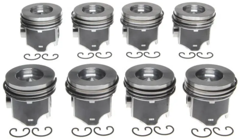 Mahle Oe-Style Piston Set For Navistar Maxxforce 7 6.4L Diesel – 0.75Mm Oversize, 8-Piece Kit 1