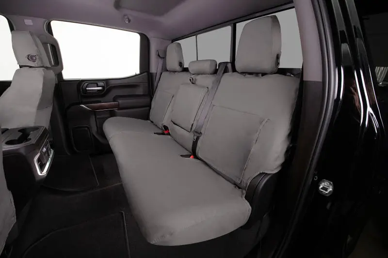 Covercraft Polycotton Seatsaver Front Row Seat Covers For 2011–2016 Ford F-250 – Misty Grey 1