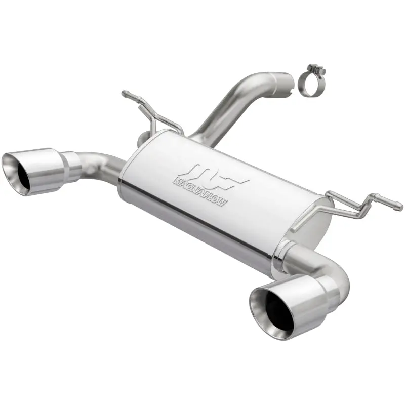 Magnaflow 2018+ Jeep Wrangler 3.6L Dual Polished Tip Axle-Back Exhaust 2