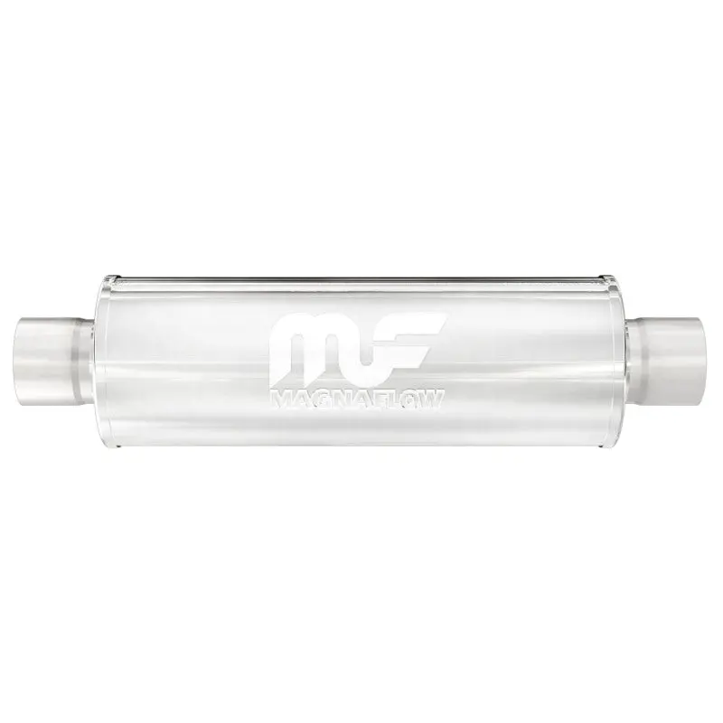 Magnaflow Stainless Steel Straight-Through Muffler – 18"X6"X6", 2.5" Inlet/Outlet, Dual Chamber 2