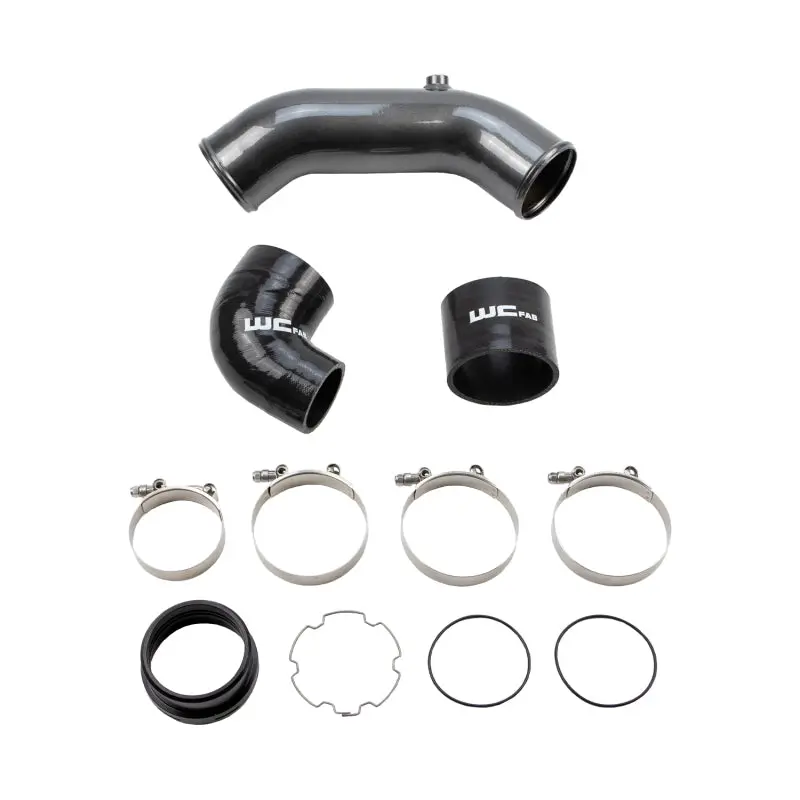 Wehrli Cold-Side Intercooler Pipe – 3.5 In Diameter For 2017+ Ford 6.7L Power Stroke (Brizzle Blue) 1