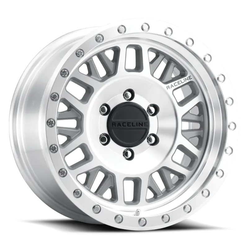 Raceline Ryno Machined Aluminum Wheel – 18×9 In, 8×165.1 Mm Bolt Pattern, +18 Mm Offset, 130.81 Mm Bore 1