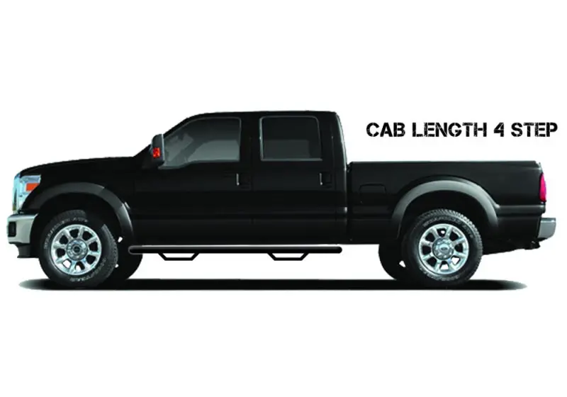 N-Fab Gloss Black Nerf Step For 2005–2014 Nissan Frontier Extended Cab (4.5-Foot Bed) – 2-Inch Tubing, Cab-Length Fit 2