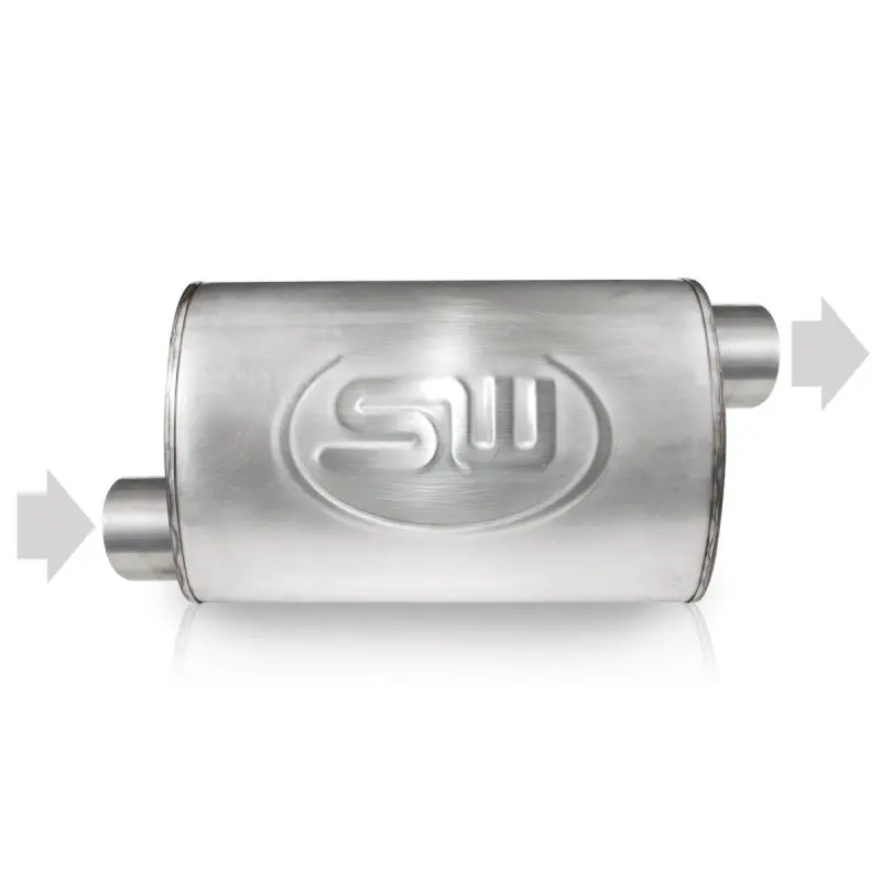Stainless Works 2.25" Offset-Inlet / Offset-Outlet Exhaust Flange – 4" X 8" 1