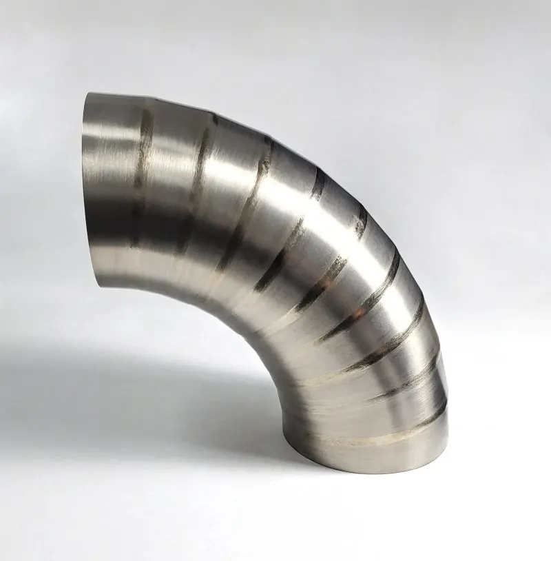 Ticon Industries 3.5" Welded Pie-Cut Elbows – 90° Radius Bend, 1.65" Diameter, 1Mm Wall Thickness (Pack Of 10) 1