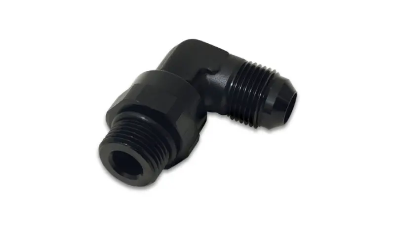 Vibrant Anodized Black -6An Male Flare To -8An Orb Swivel 90° Adapter Fitting 1