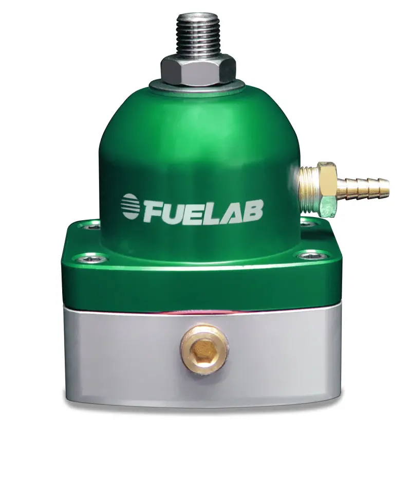 Fuelab 525 Carb Adjustable Fpr In-Line Large Seat 1-3 Psi (1) -6An In (1) -6An Return - Green 1
