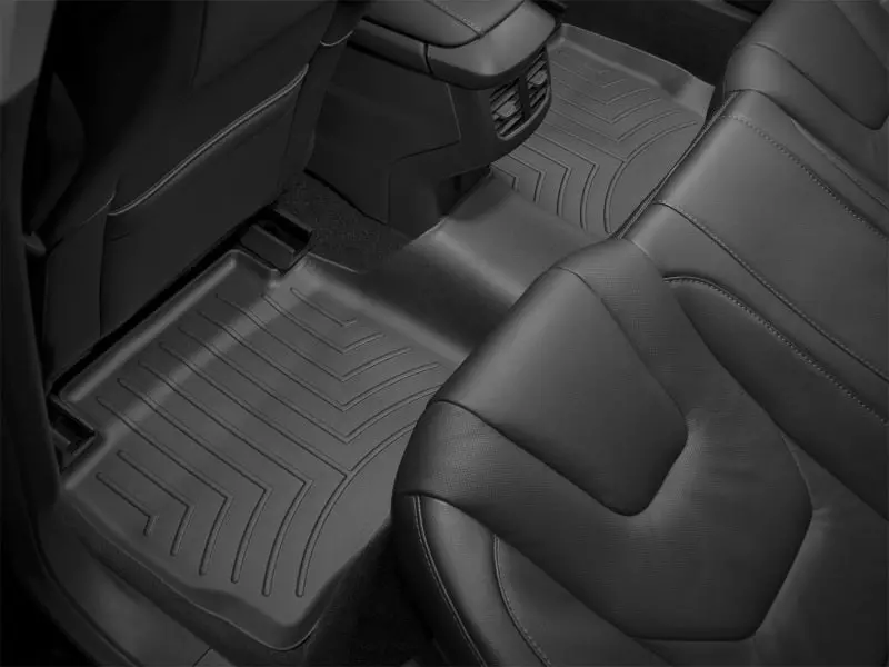 Weathertech Rear Floorliner For 2012+ Toyota Prius C – Custom-Fit, Black Thermoplastic Rubber 2