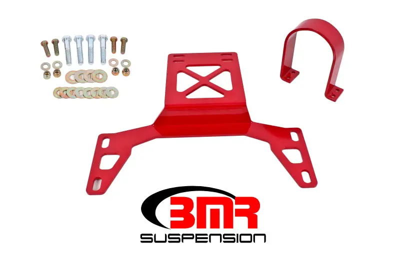 Bmr Driveshaft Safety Loop For 2007–2014 Shelby Gt500 – Front-Mount, Red Anodized Aluminum 1